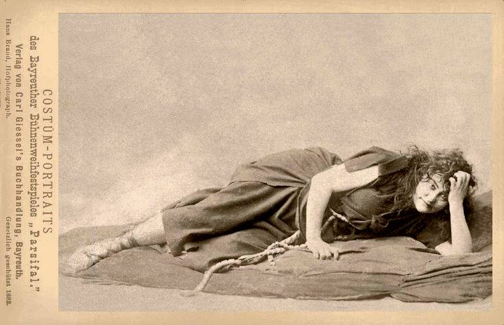 Amalie Materna as Kundry in Parsifal, Bayreuth, 1882.