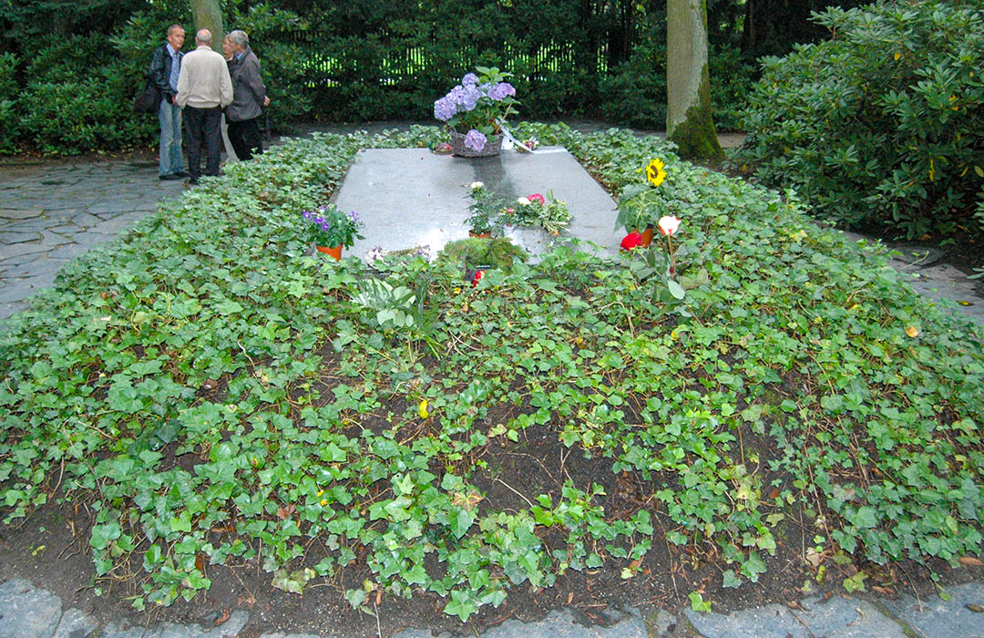 Richard Wagner's grave at Villa Wahnfried in Bayreuth
