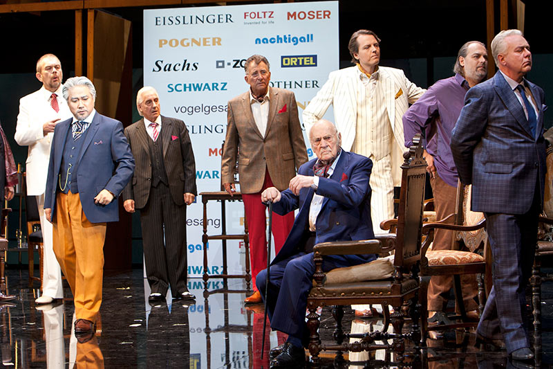 Gyula Orendt (Konrad Nachtigall), Paul O'Neill (Augustin Moser), Jürgen Linn (Fritz Kothner), Kwangchul Youn (Veit Pogner), Graham Clark (Kunz Vogelgesang), Siegfried Jerusalem (Balthasar Zorn), Franz Mazura (Hans Schwarz), Arttu Kataja (Hermann Ortel)